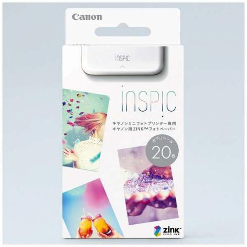 キヤノン Canon ZINKフォトペーパー 20枚入り iNSPiC ZP-2030-20