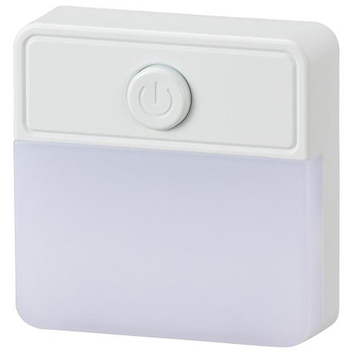 オーム電機 OHM LEDスイッチ式 ナイトライト NIT-ALA6PSQ-WN