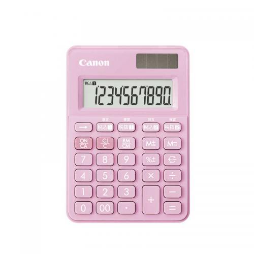 キヤノン Canon カラフル電卓 ミニミニ卓上 LS-100WT-SP