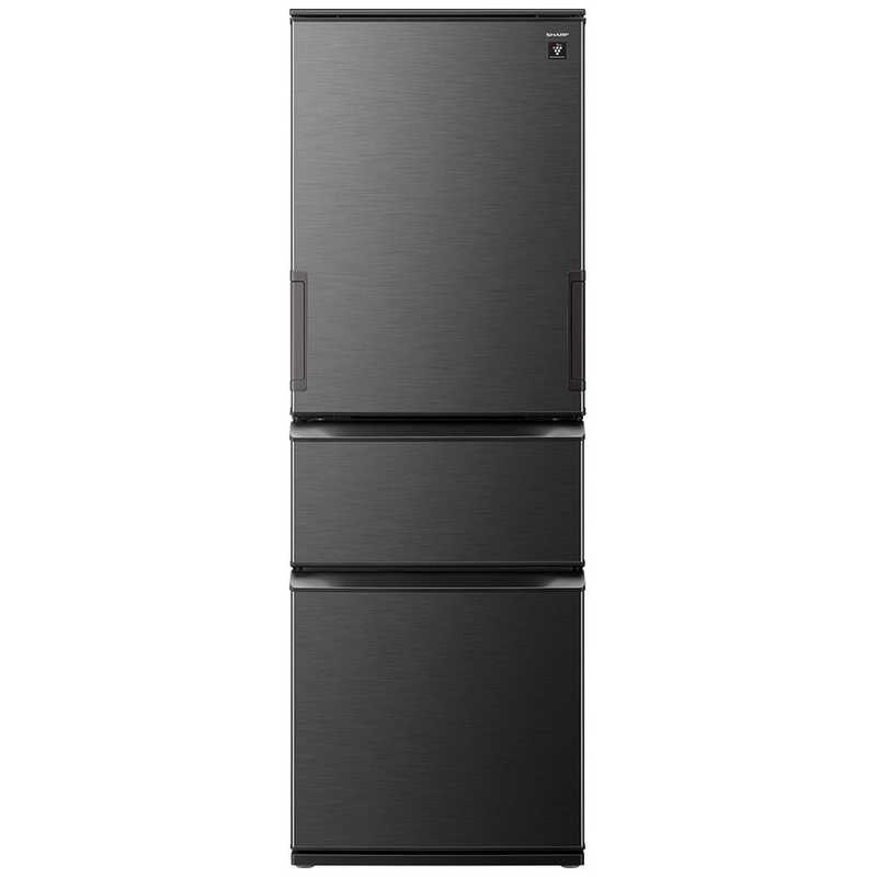 シャープ SHARP 374L 3ドア冷蔵庫 どっちもドア冷凍冷蔵庫 ダークアッシュグレー SJ-PW37R-H(大型)