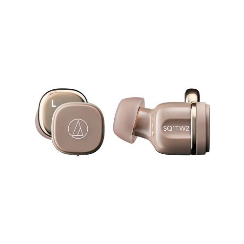 オーディオテクニカ audio-technica ワイヤレスイヤホン カフェラテ ATH-SQ1TW2-CA