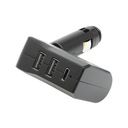ヤック スリムポート ディレクション 2USB+TYPE-C ZE86