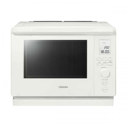 東芝　TOSHIBA  角皿式スチームオーブンレンジ 石窯ドーム 30L ミルキーホワイト ER-D100B-W