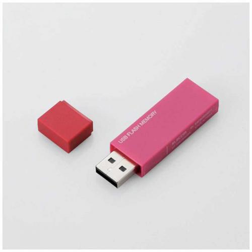 エレコム ELECOM キャップ式USBメモリ ピンク 32GB MF-MSU2B32GPN