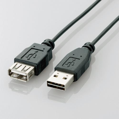 エレコム ELECOM 両面挿しUSB延長ケーブル A-A U2C-DE10BK