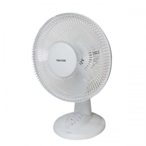 テクノス TEKNOS 卓上扇風機 30cm ホワイト KI-1003-W