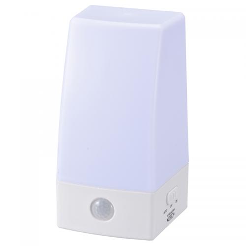 オーム電機 OHM LEDセンサーライト 人感・明暗 NIT-BLA6JS-WN