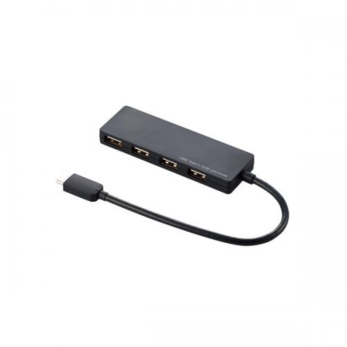 エレコム ELECOM USB　Type-C接続4ポートUSB2.0ハブ U2HC-A429BBK