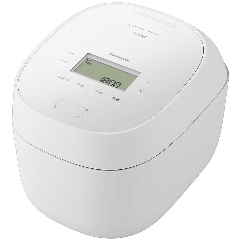 パナソニック Panasonic 炊飯器 1升 おどり炊き 可変圧力IHジャー ダイヤモンド竈(かまど)釜 ホワイト SR-N518E-W