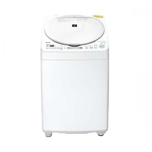シャープ SHARP 縦型洗濯乾燥機 洗濯8kg/乾燥4.5kg プラズマクラスター 除菌機能 ホワイト系 ES-TX8K-W (大型)