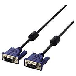 ELECOM ディスプレイケーブル D-sub15ピン VGA-VGA スリム 5m ブラック CAC-50BK エレコム