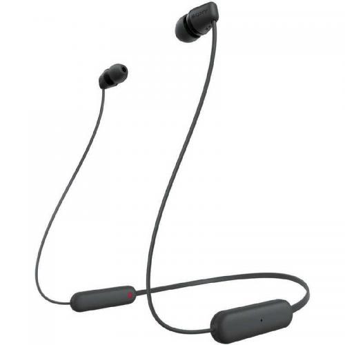 ソニー SONY ブルートゥースイヤホン ブラック  リモコン・マイク対応/防滴&ネックバンド/Bluetooth WI-C100-BZ
