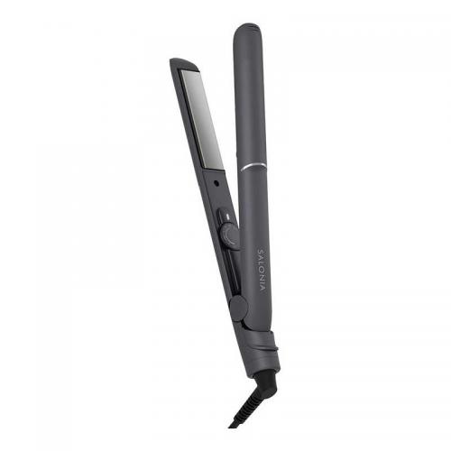 サロニア SALONIA グロッシーケア ストレートヘアアイロン 24mm グレー SAL24112-GR