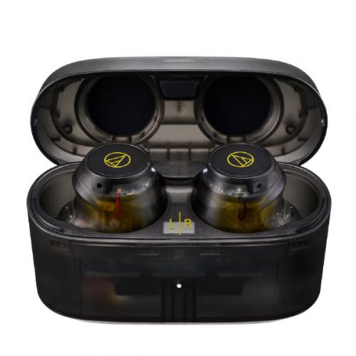 オーディオテクニカ audio-technica 完全ワイヤレスイヤホン SOLID BASS スケルトン ATH-CKS30TW+ TBK
