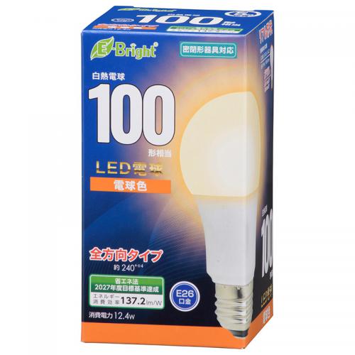 オーム電機 OHM LED電球 E26 100形相当 電球色 LDA12L-G AG27