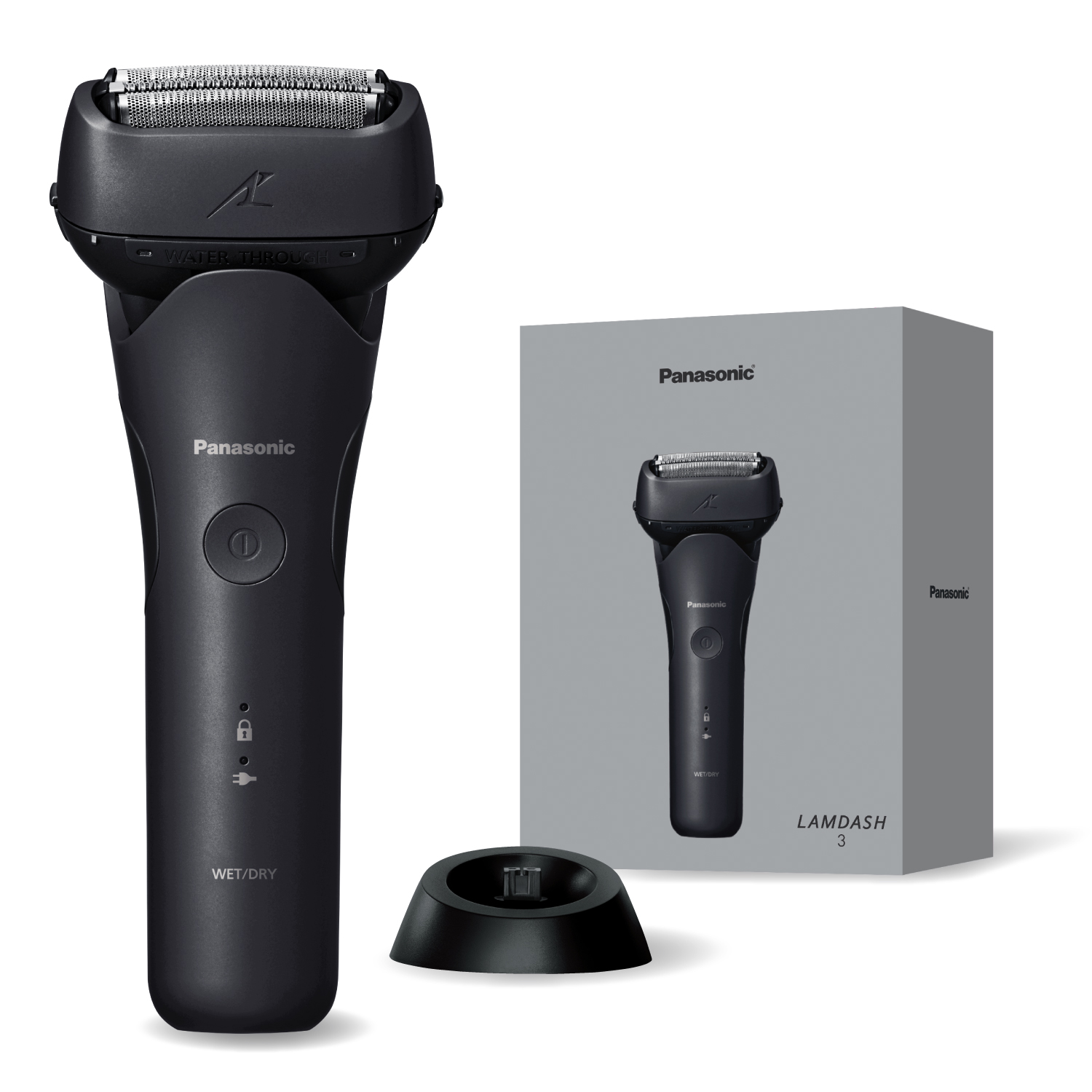 【決算10%オフクーポン対象商品】パナソニック Panasonic メンズシェーバー LAMDASH（ラムダッシュ） 3枚刃 スタンダードモデル ブラック ES-L342W-K