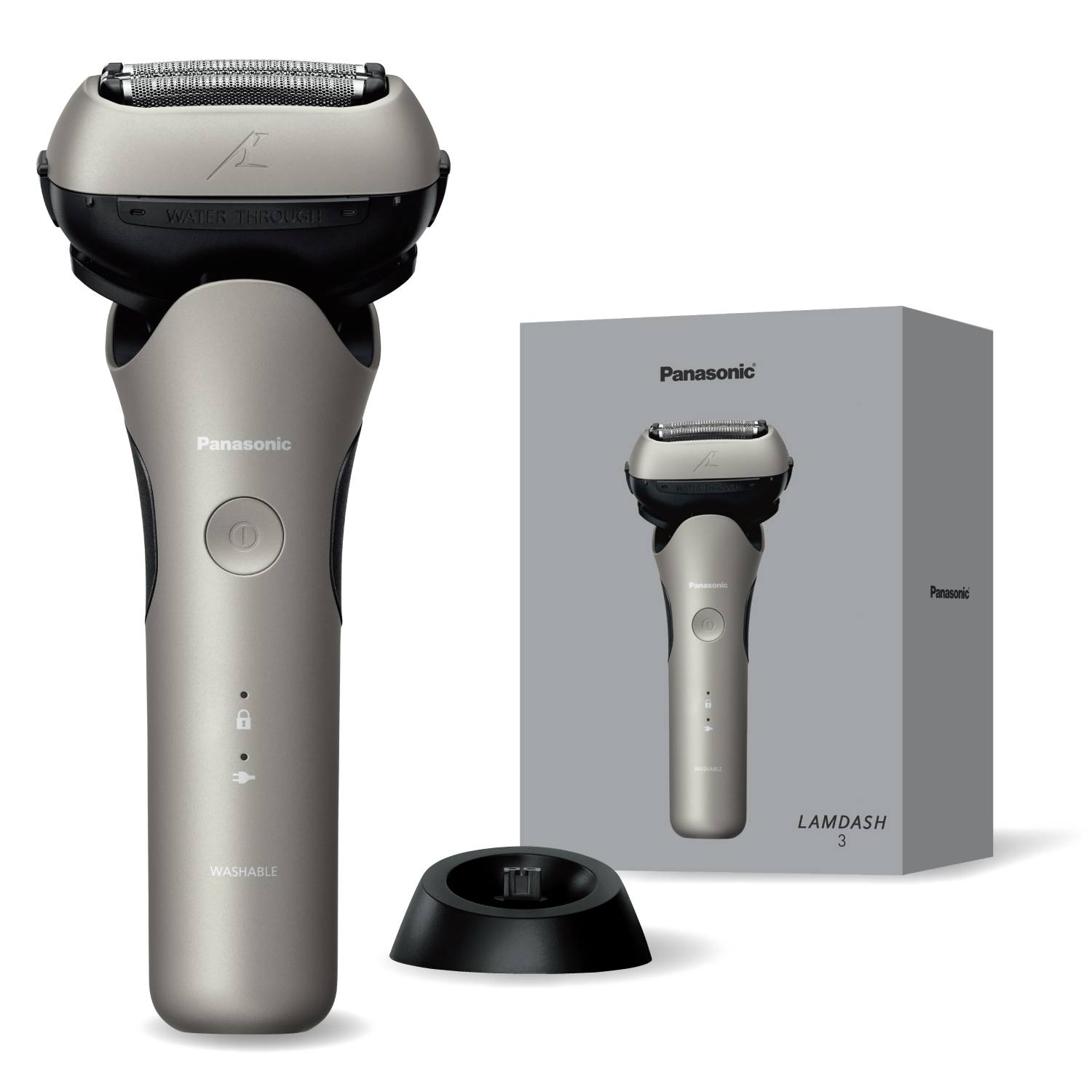 【決算10%オフクーポン対象商品】パナソニック Panasonic メンズシェーバー LAMDASH（ラムダッシュ） 3枚刃 ハイグレードモデル シャンパンシルバー ES-L362D-S