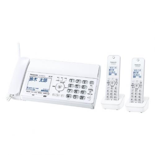 パナソニック Panasonic デジタルコードレス普通紙ファクス 子機2台付き ホワイト KX-PD360DW-W