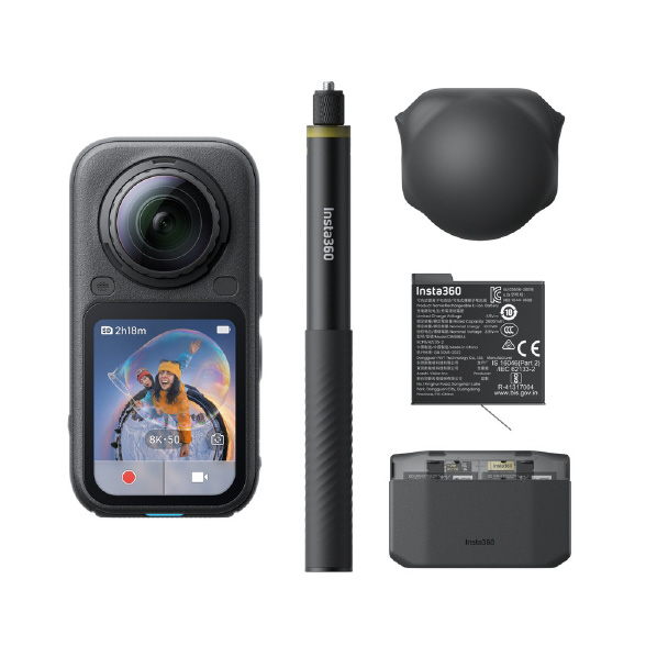 【決算10%オフクーポン対象商品】insta360 X6 エッセンシャルバンドル ミッドナイトブラック CINSABXA-X603