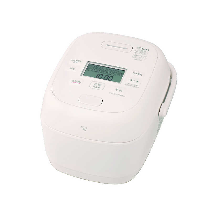 【決算20%オフクーポン対象商品】象印マホービン　ZOJIRUSHI 炊飯器 5.5合 極め炊き 豪熱大火力 圧力IHジャー 鉄器コート黒まる厚釜 ホワイト NW-BC10