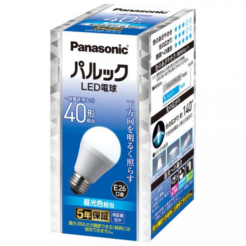 パナソニック Panasonic LED電球 一般電球形 485lm  昼光色相当 下方向タイプ LDA4DHS4