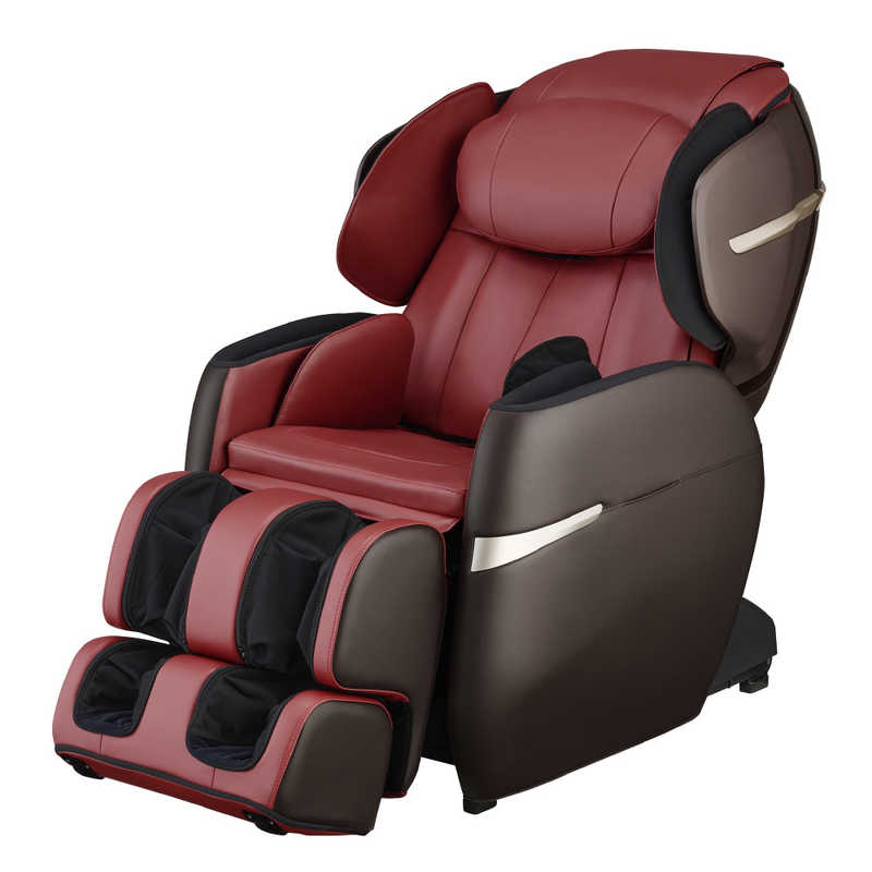 【決算20%オフクーポン対象商品】フジ医療器 FUJIIRYOKI マッサージチェア CYBER-RELAX レッド×ブラウン AS-R710(RB)(大型)