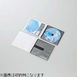 ELECOM ディスクケース 省スペース CD DVD 1枚収納 10枚パック ブラック CCD-DPC10BK エレコム