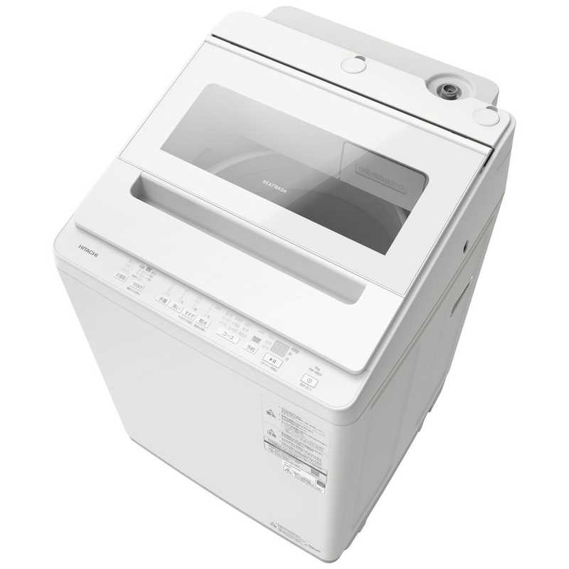 日立 HITACHI 全自動洗濯機 8kg ビートウォッシュ ホワイト BW-V80P-W