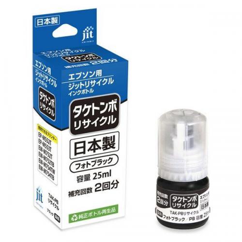ジット JIT エプソン互換リサイクルインクボトル TAK(タケトンボ)シリーズ フォトブラック JIT-ETAKB-R
