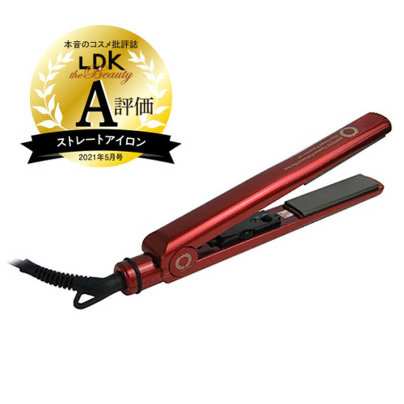 ローネジャパン アゲツヤ チタニウムプロフェッショナルヘアアイロン ビビッドレッド HS260-R2