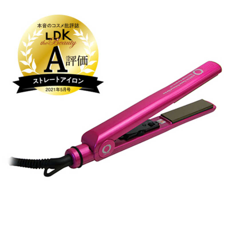 ローネジャパン アゲツヤ チタニウムプロフェッショナルヘアアイロン ビビッドピンク HS260-P2