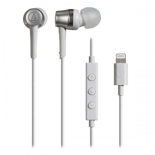 オーディオテクニカ audio-technica Lightning用イヤホン ホワイト ATH-CKD3LI-WH