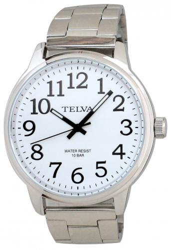 クレファー CREPHA 腕時計 ウォッチ メンズ シルバー 10気圧防水 テルバ TELVA TE-AM014-WTS