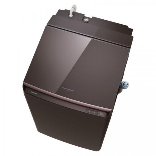 東芝 TOSHIBA 縦型洗濯乾燥機 ZABOON 洗濯10.0kg  乾燥5.0kg  ボルドーブラウン AW-10VP4-T(大型)