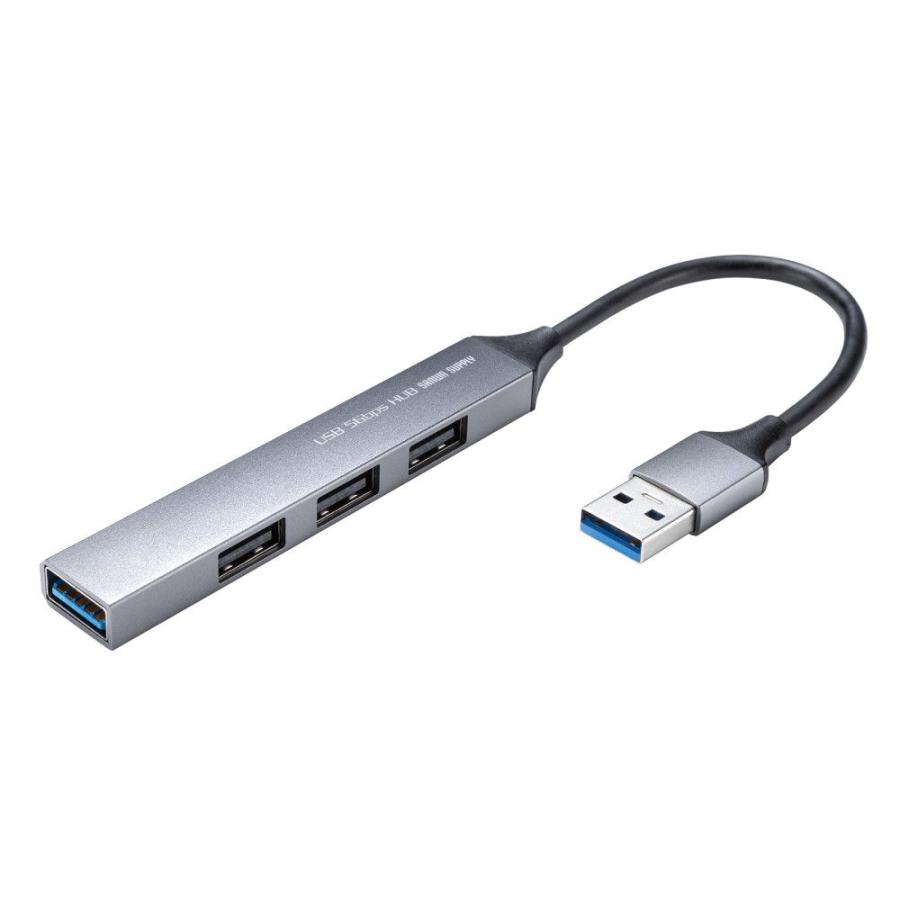 サンワサプライ54-2265-70　USB 5Gbps 4ポート コンボ超スリムハブ　USB-5H24GM