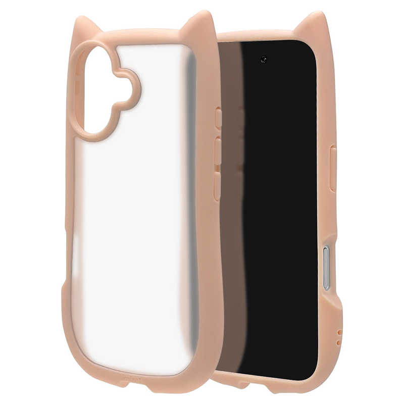 ラスタバナナ iPhone 17ケース mimi 猫耳 TPU×PC PK×FW ピンク 8909IP5AHPPKFW