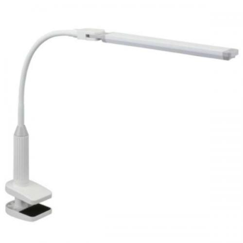 オーム電機 OHM LEDデスクランプ クランプ式 昼白色 ホワイト LTC-LS36-W