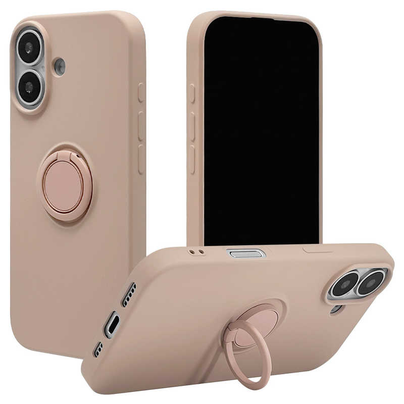 ラスタバナナ iPhone 17用TPUリングケース スモーキーピンク 8937IP5ATPRSPK