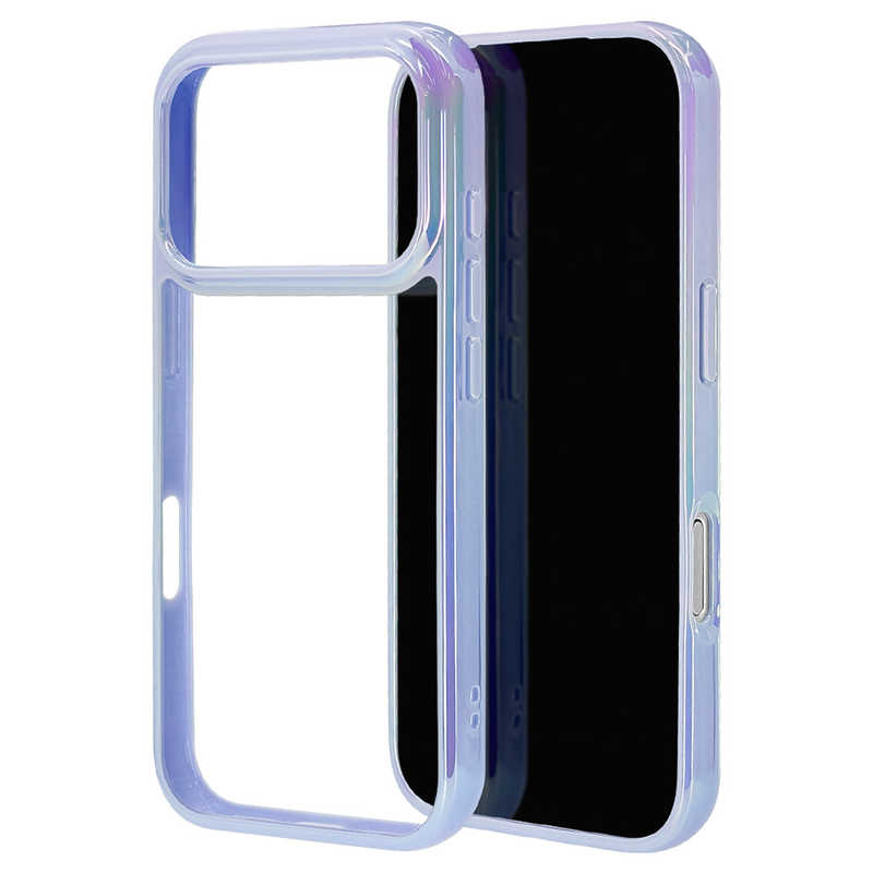 ラスタバナナ iPhone 17 Proケース aurora TPU×PC オーロラフレーム パープル×クリア 9022IP5BHPPU
