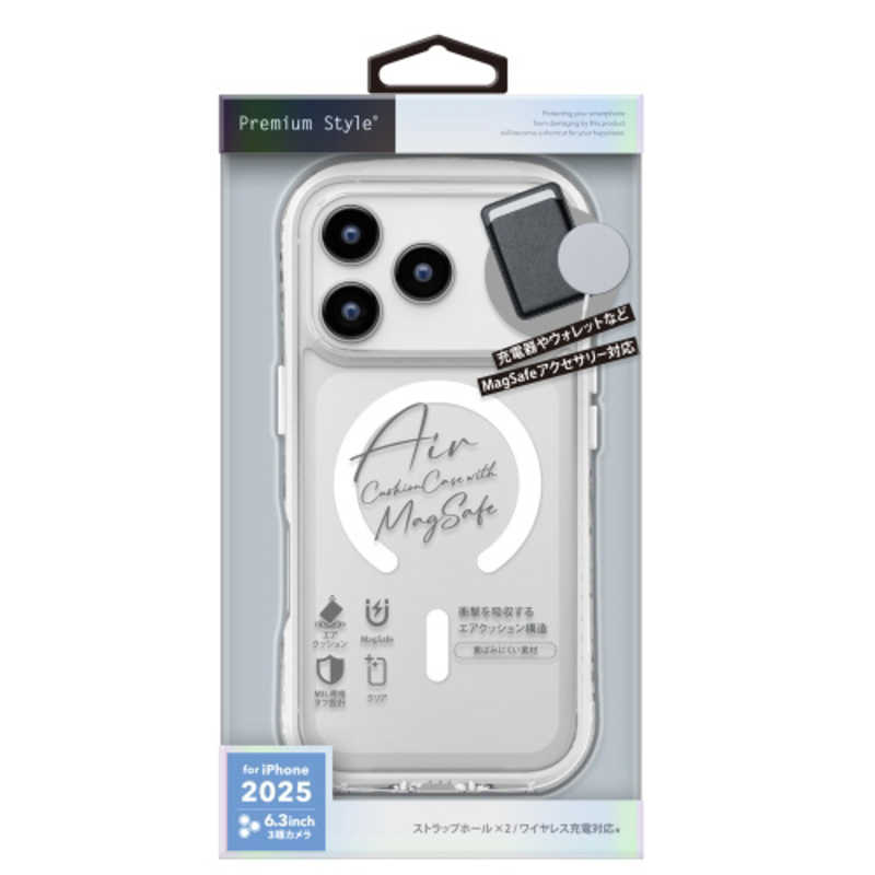 PGA iPhone 17 Pro用MagSafe エアクッションケース PG-25BMA03CL