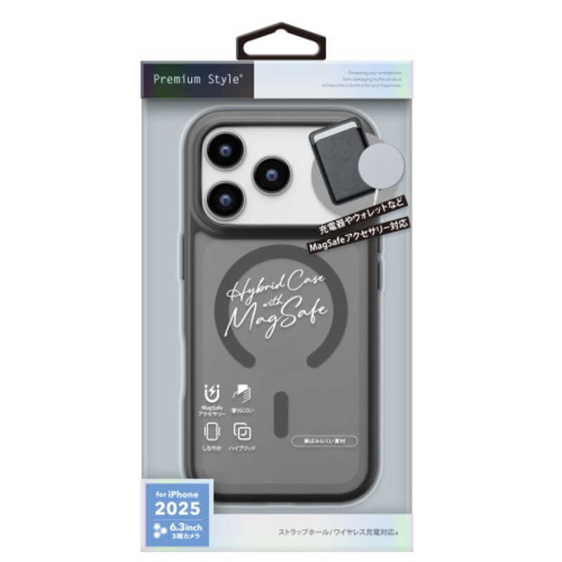 PGA iPhone 17 Pro用MagSafe ハイブリットケース PG-25BMH01BK