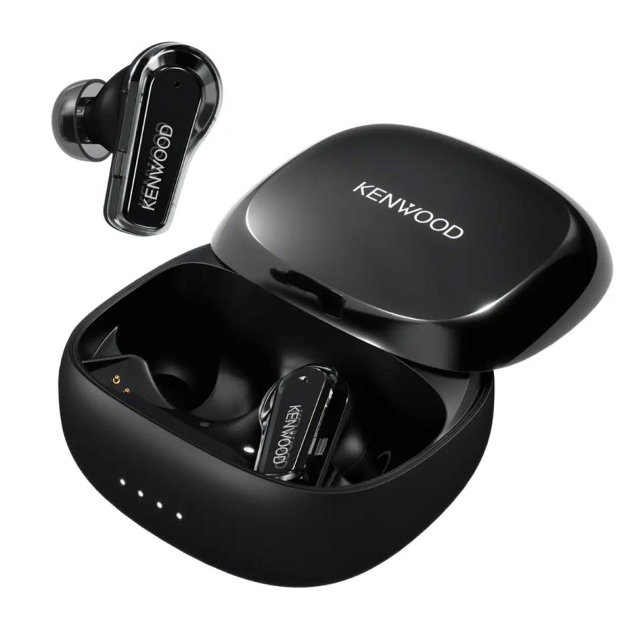 ケンウッド KENWOOD 完全ワイヤレスイヤホン GLASS Core Pro ノイズキャンセリング LDAC対応 ブラック KH-CRZ100T