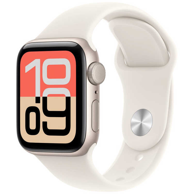 アップル Apple Apple Watch SE 3 GPSモデル 40mm スターライトアルミニウムケースとスターライトスポーツバンド S/M MEH34J/A
