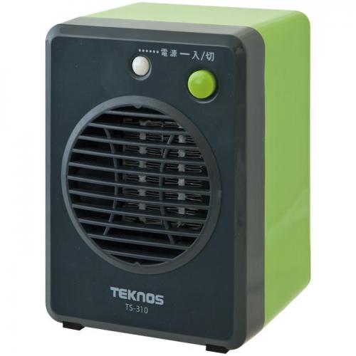 テクノス TEKNOS ミニセラミックファンヒーター グリーン TS-311