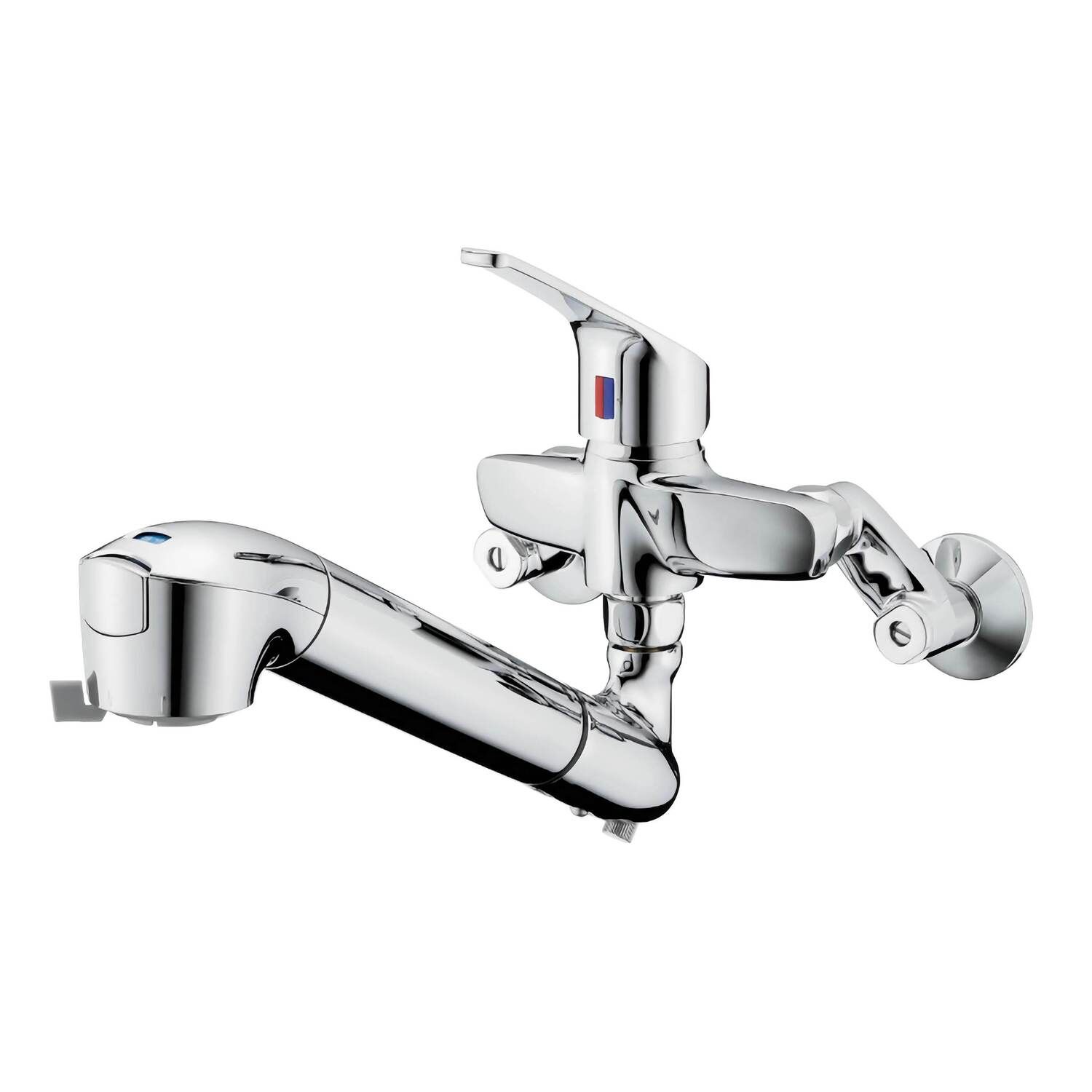 タカギ takagi 蛇口一体型浄水器 キッチン水栓 クリーン 壁出し混合栓(固定) JL336AN