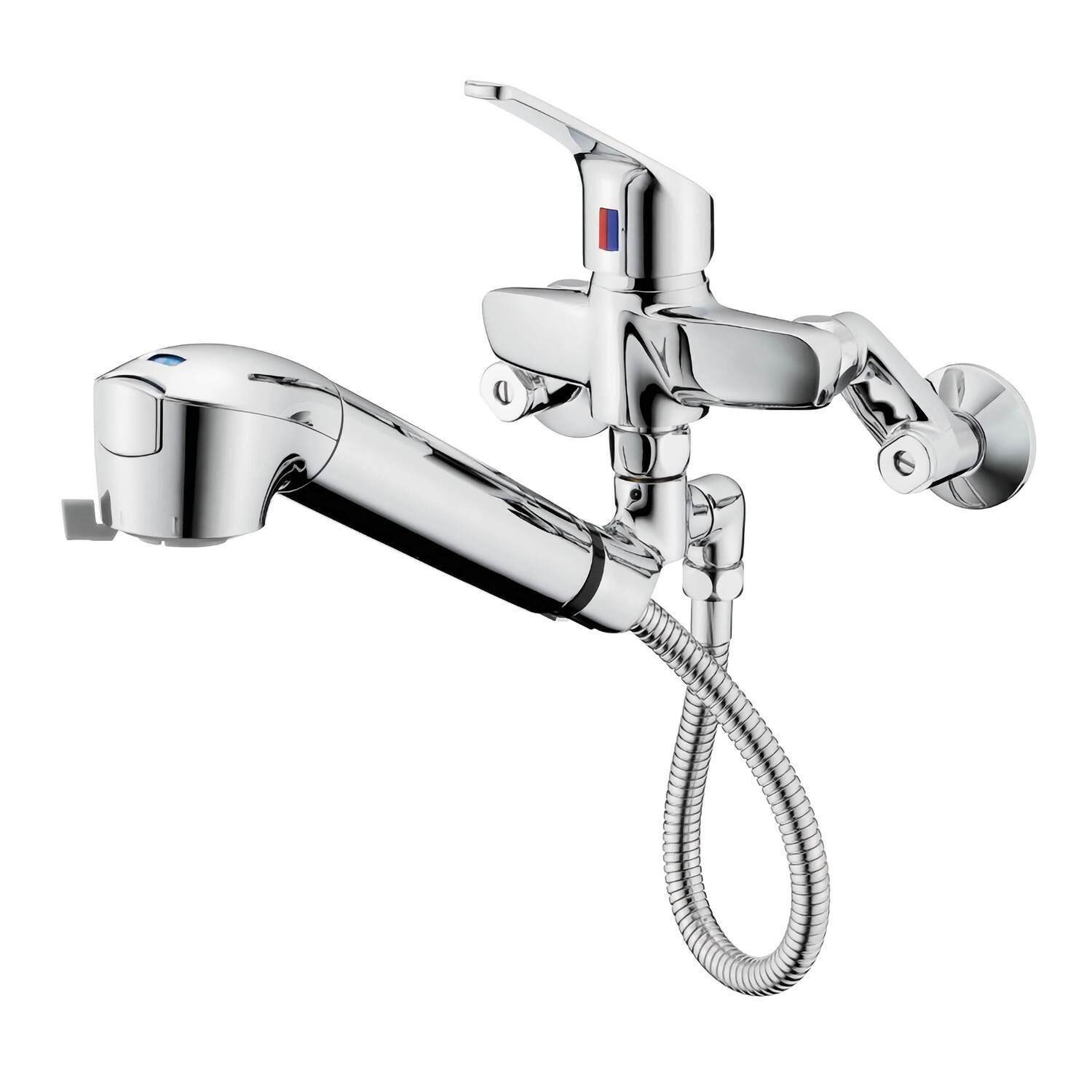 タカギ takagi 蛇口一体型浄水器 キッチン水栓 クリーン 壁出し混合栓（引出し） JL336MN
