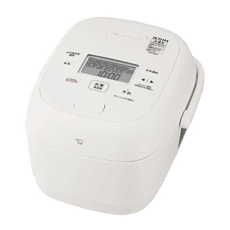 象印 ZOJIRUSHI 圧力IH炊飯ジャー 極め炊き 5.5合炊き ホワイト NW-BB10-WA
