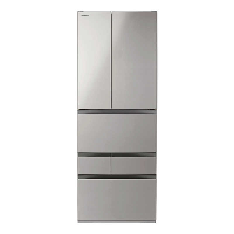 東芝 TOSHIBA 冷蔵庫 551L 6ドア VEGETA シフォングレー GR-A550FK-EH（大型）
