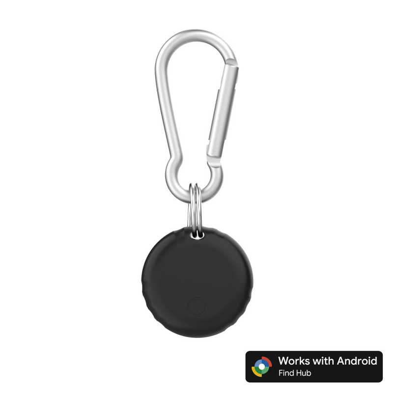 グリーンハウス GREEN HOUSE 紛失防止スマートタグ DIGL Google Find Hub対応 ブラック GH-SMTF-BK