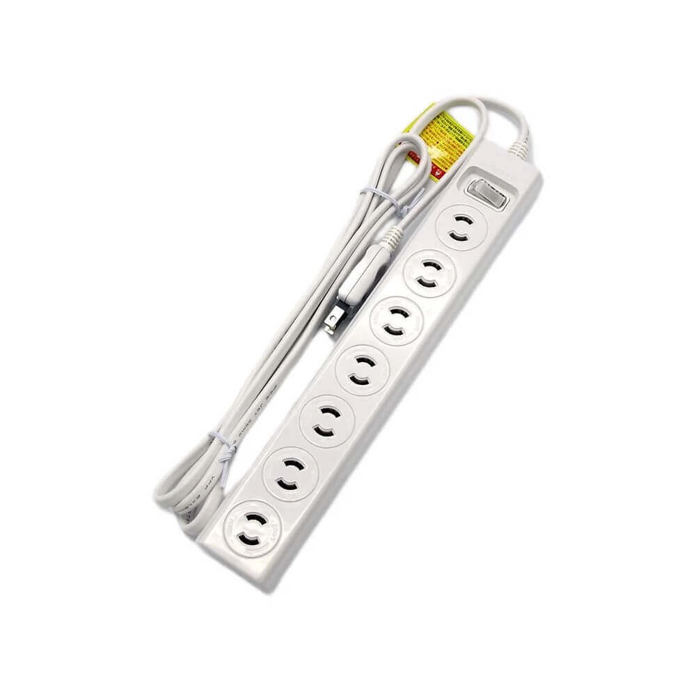 星光商事 STAR LIGHT ロック式 集中スイッチ付き OAタップ 7個口 2m ホワイト SK-7T2L02W
